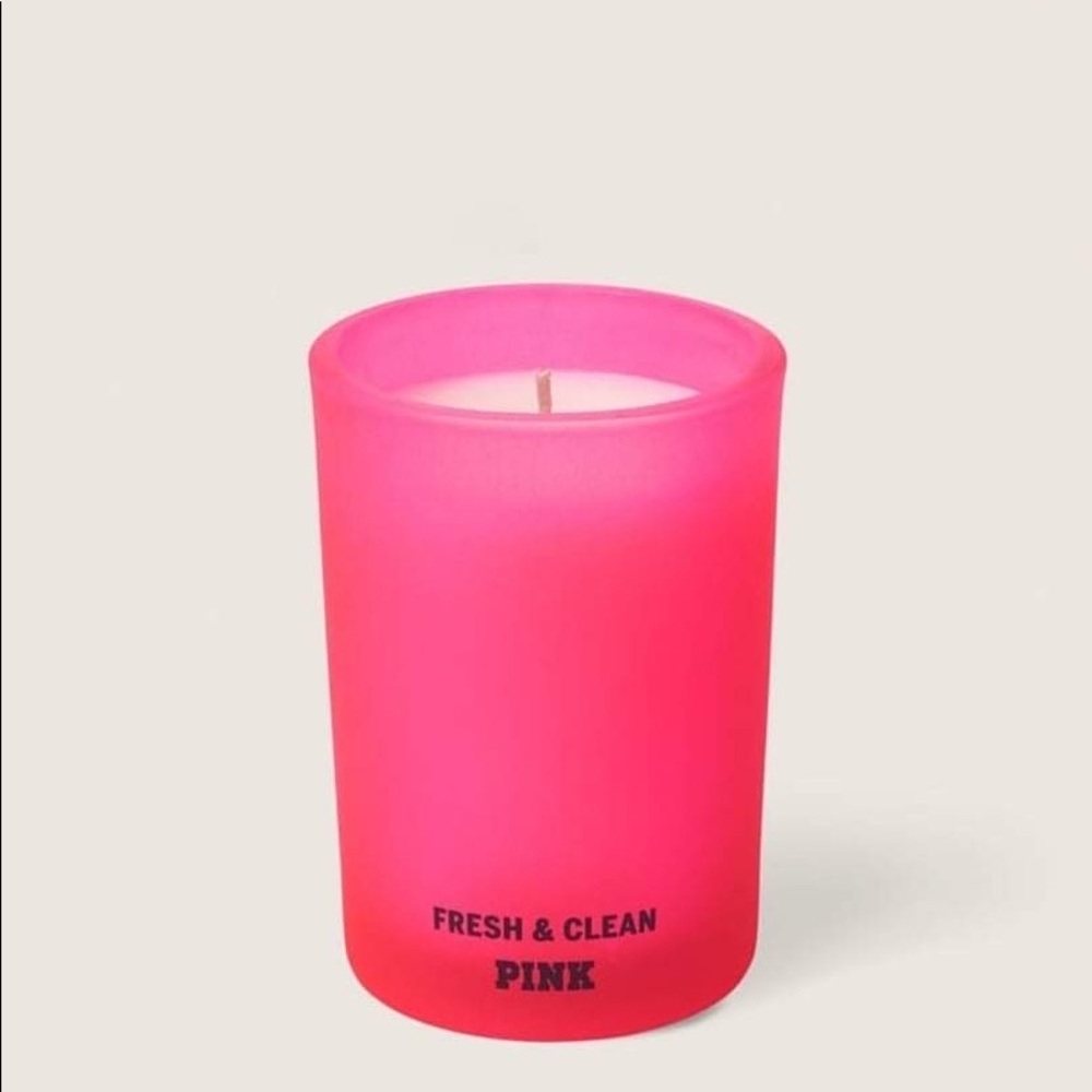PINK Fresh and Clean candle New